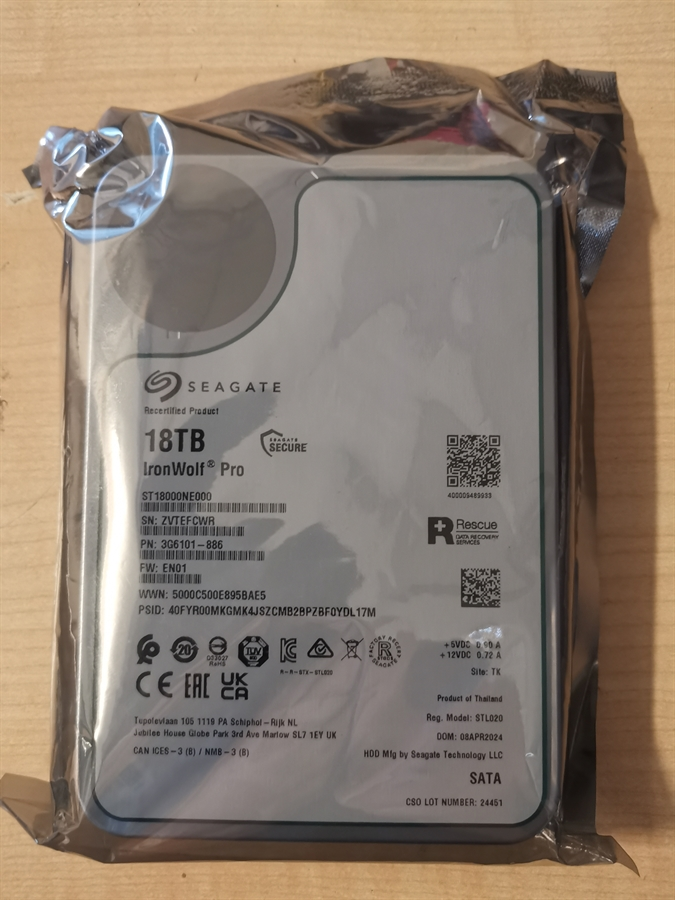 HDD Seagate Exos X20 18TB ST18000NM003D-FR 18TB 3.5